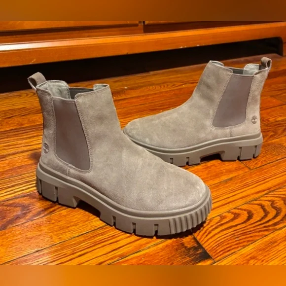 Timberland Taupe Suede Chelsea Boots - Picture 2 of 5